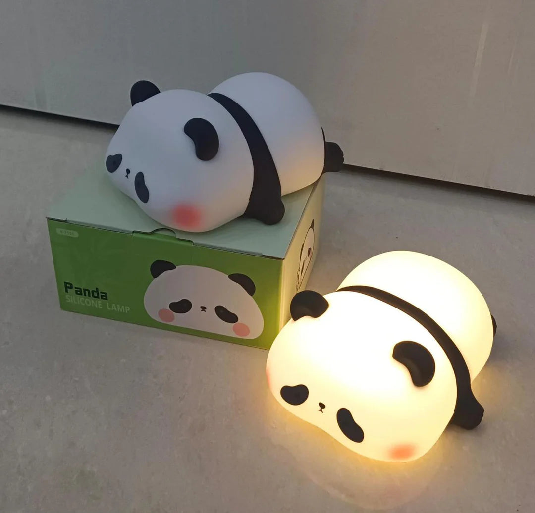 Rechargeable Panda Night Lamp – Cute Soft Silicone LED Light