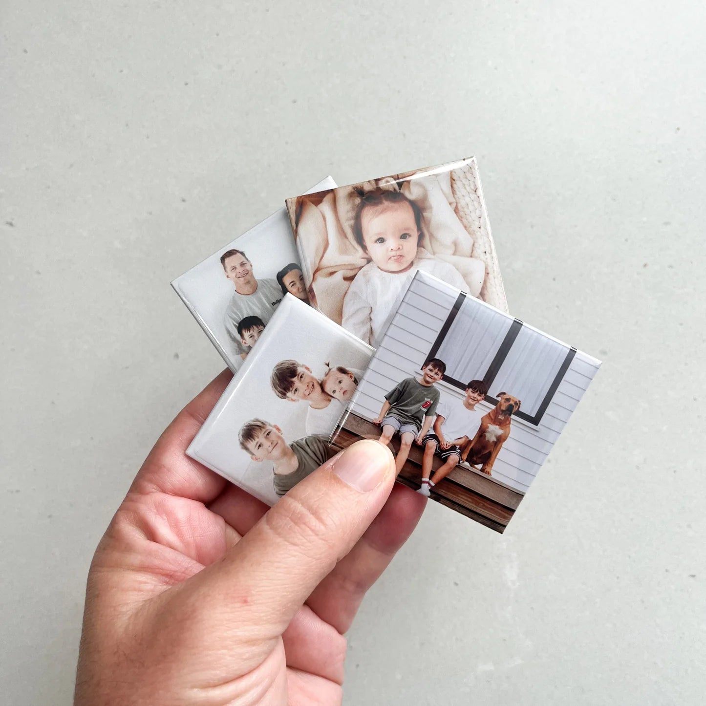 Fridge Magnet Badge 2x2 set of 4